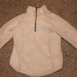 Fuzzy Sherpa quarter zip